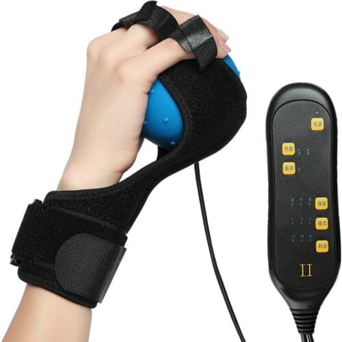 Electric Hot Compress Finger Grip Rehabilitation Training Finger Hemiplegia Recovery Physiotherapy Equipment Training Massager