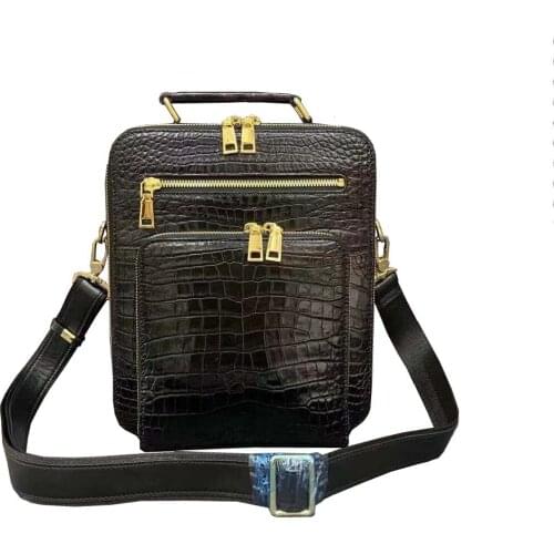Fanzunxing men handbag men crocodile leather shoes male crocodile bag fashion