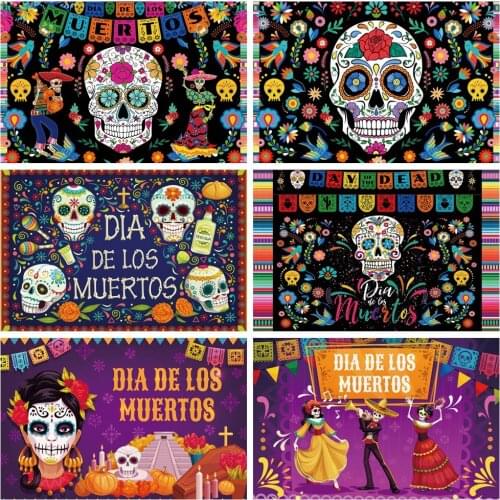 Yeele Day of the Dead soul Miss Customized Party Decoration Cloth Photographic Background Photography Backdrops For Photo Studio