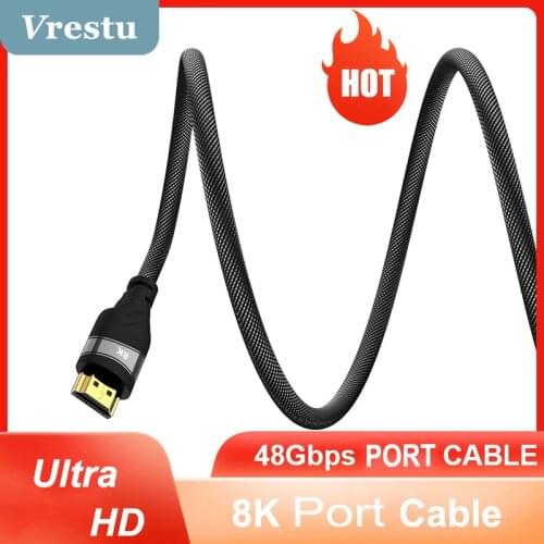 Ultra HDTV Cable Video Line Gold Plated 8K 120Hz 3D Cable for HDTV Splitter Switcher Gold Plated Plug Male-Male Hdmi-compatible