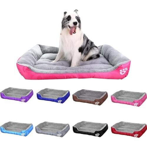 S-2XL Lovely Pet Cat Dog Bed 8 Colors Practical Warm Cozy Puppy House Soft Breathable Nest Waterproof Hot Sales Sleeping Cushion