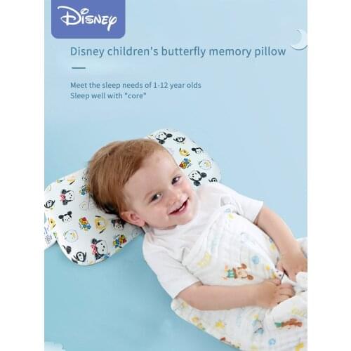 New Disney Butterfly Shape Pillows for Baby Polyurethane Memory Foam Pillow All Seasons Ventilation Child Pillow for Sleeping