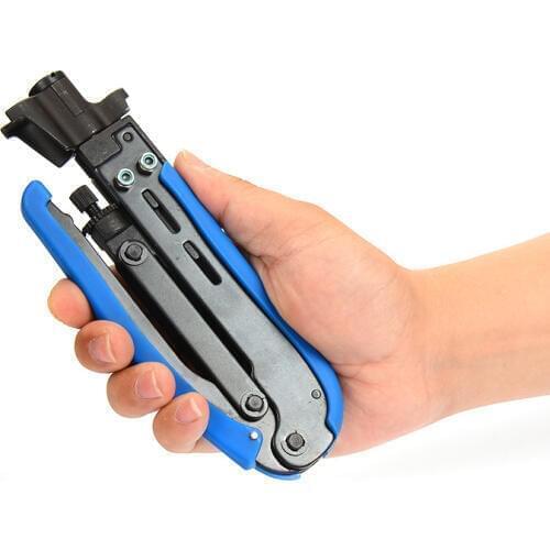 Wire Crimping Pliers Cable Clamp For RG59,RG6,RG11,-5,-7 F Connector Sealed Waterproof Hand Tool Multifunction