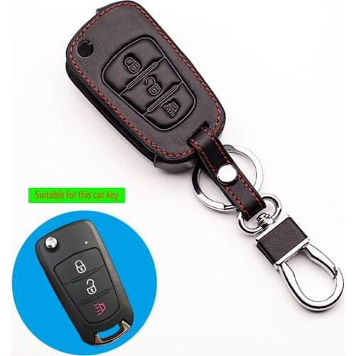 Popular Classic design 100% Leather Wallet Key Case For Great Wall Hover H1 H3 H6 H2 H5 C50 C30 Wallet Leather Keyring Key Shell