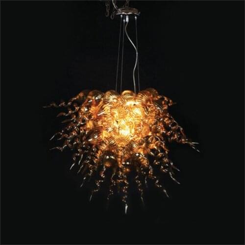 Simple Designed Blown Glass LED Chandelier Elegant Beautiful Wedding Decorative Pendant Lights