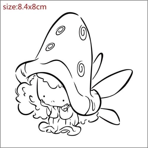 Girl and boy Transparent Clear stamps