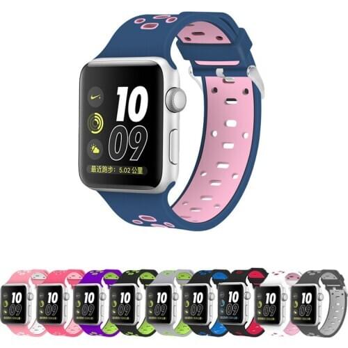 New for Apple silicone strap Iwatch silicone Apple 5 4 3 2watch strap silicone apple se watch band 38mm 40mm 42-44mm wristband