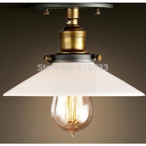 Loft Vintage Nostalgic Lustre Copper Glass Edison Ceiling light Industrial Personality Kitchen Living room Home Decor Lighting
