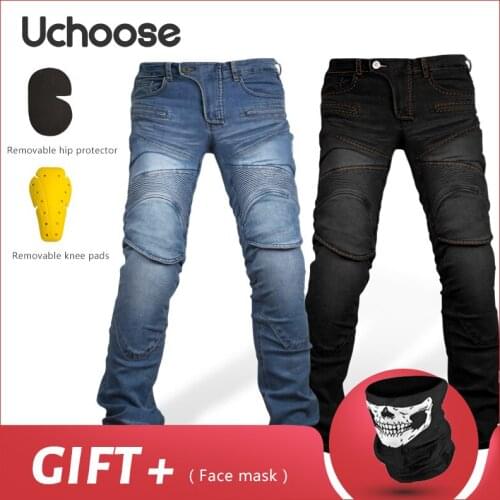 Protective Gear Outdoor Summer Pantalon Moto Motorcycle Jeans Motorbike Trousers Men Riding Jeans Pants With Protect Gears Adult