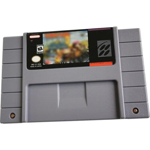 16 Bit game with box for snes game cartridge English language