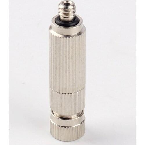 50pcs 3/16" Male Thread Mist Sprinkler Sapray Nozzle High Pressure Humidifier Emitter Cooler Mist Spraye PP Filter Copper
