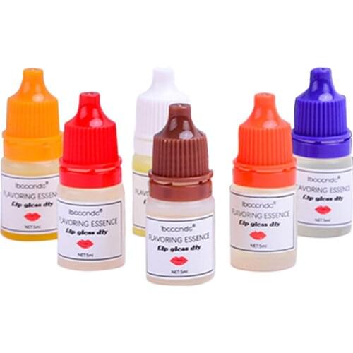 6pcs DIY Lipstick Essence Handmade Candle Flavoring Essence Lip Gloss Cream Lipstick Colorant With Natural Flavors Fragrance