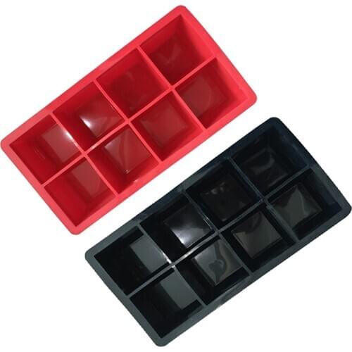 8 Grid Square Food Grade Silicone Ice Grids Mold Creative Silicone Square Ice Cube Mold Bar Supplies 1 Pcs