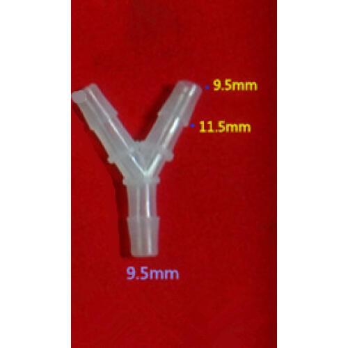 9.5mm(3/8'') Y plastic pipe connector, hose connector, pipe fittings