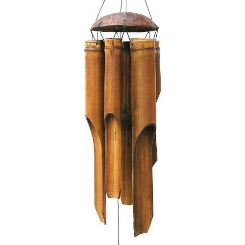 Bamboo Wind Chimes Handmade Hanging Big Bell Indoor Outdoor Wall Hanging Wind Chimes For Balcony Home Yard Garden Decorations