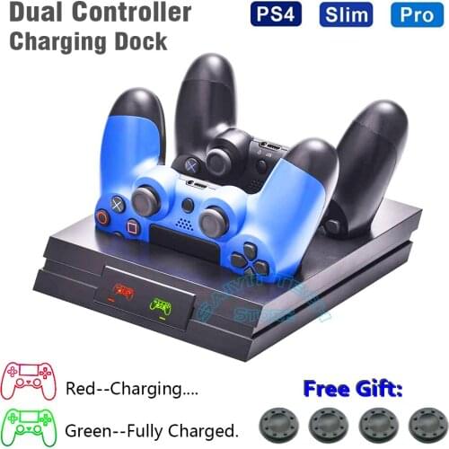 PS4/Pro/Slim Wireless Controller Charger Stand Gamepad Joystick Fast Charging Dock Station for Sony PlayStation4 Accessories
