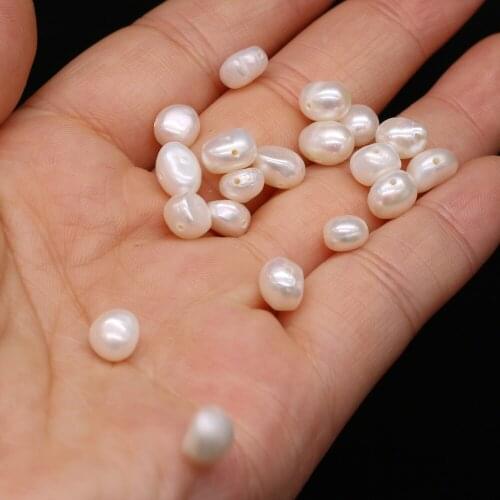 2021Natural AA Pearl Bead Horizontal Hole Freshwater Loose Pearl Beads for Making DIY Jewelry Necklace Bracelet 20pcs Wholesale