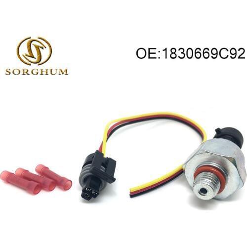 1830669C92 DT466E I530E HT530 DT466 EOP Engine Oil Pressure Sensor for Ford Cummins With Pigtail Connector Plug