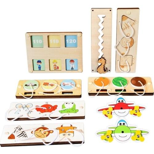 Baby Montessori Materiel Sensory Activity Board Accessories Children Busy Board Material DIY Toys Learning Skill Puzzle Game Toy