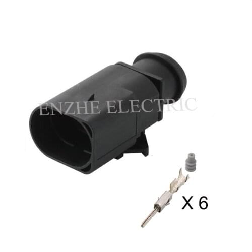 DJ7062A-1.5-11 car wire male Harnes cable 6 pin automotive plug Waterproof sheath Include terminal seal 1J0973713