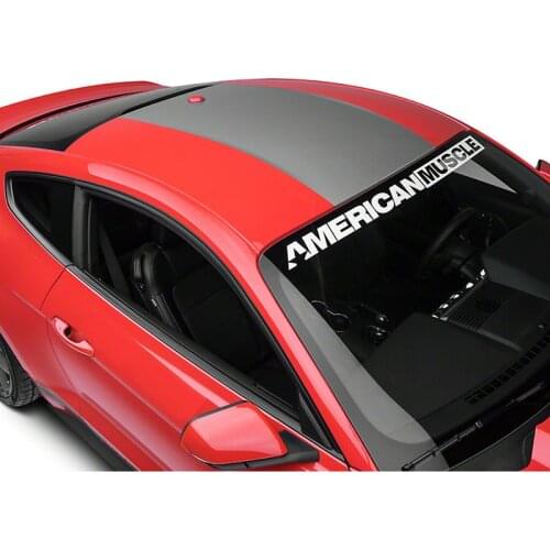 For Mustang 15-20 Exterior Modification Garland Stickers Car Engine Hood Front File Sticker Side Personalise Stylish Decorative