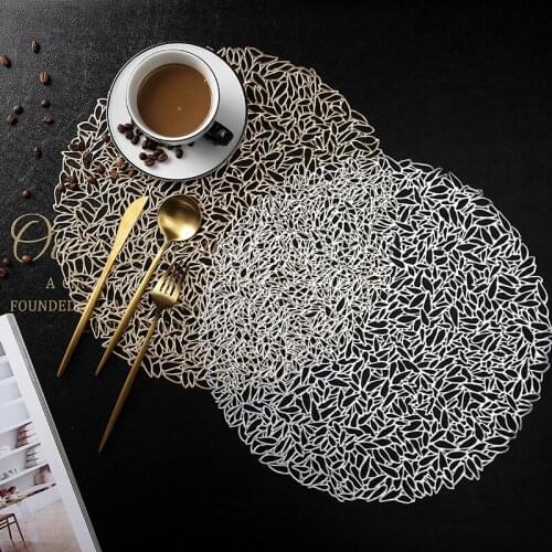 Coaster Insulation Table Mats Pads Hollow Out Placemats Non Slip Heat Mats Coffee Place Mats for Dining Kitchen Decor