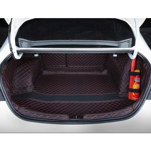 Leather Car Trunk Mat Cargo Liner for for chevrolet malibu xl 2017 2018 2019 2020 2021 accessories rear boot accessories