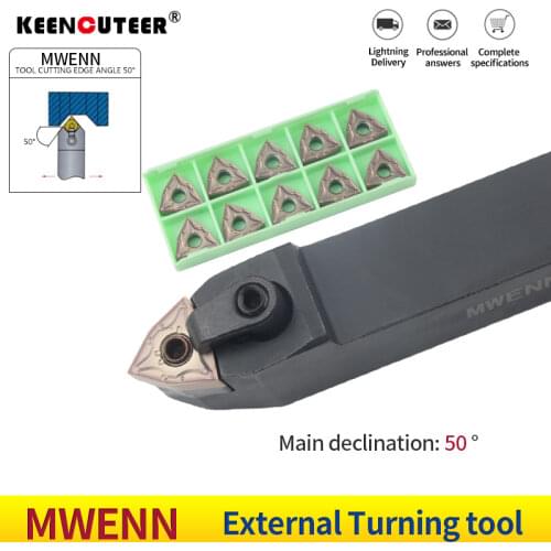 MWMNN2020K08 MWMNN2525M08 External Turning Tool Holder WNMG Carbide Inserts MWMNN Lathe Cutting Machine Tools Set