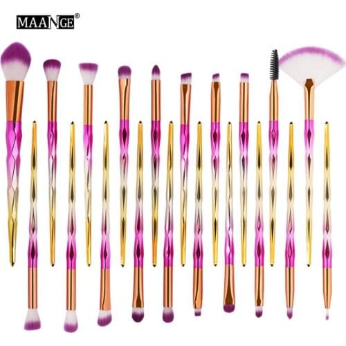 20Pc 6Colors Makeup Brushes Set Diomand Powder Eye Shadow Foundation Concealer Blush Lip Make Up Brushes Brochas Para Maquillaje