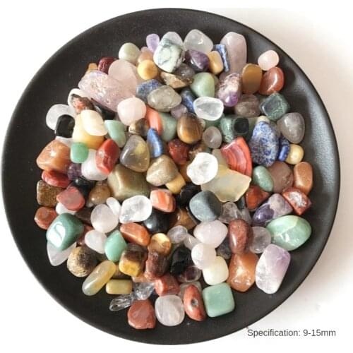 Lucky stone 50g 4 Size Irregular Mix Tumbled Stones Gravel Crystal Healing Reiki Crystal Gem Natural Stones and Minerals