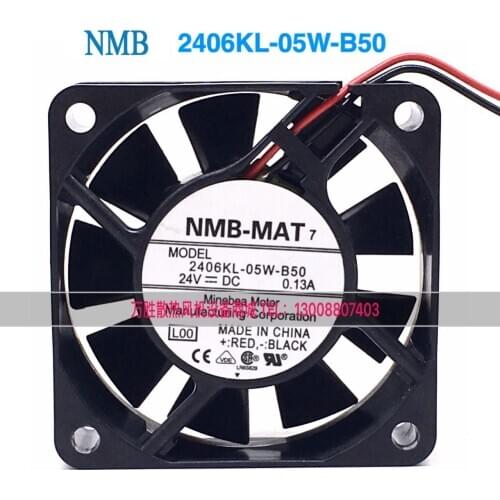 New original 6015 24V 0.13A 2406KL-05W-B50 CNC machine tool Fanuc inverter cooling fan