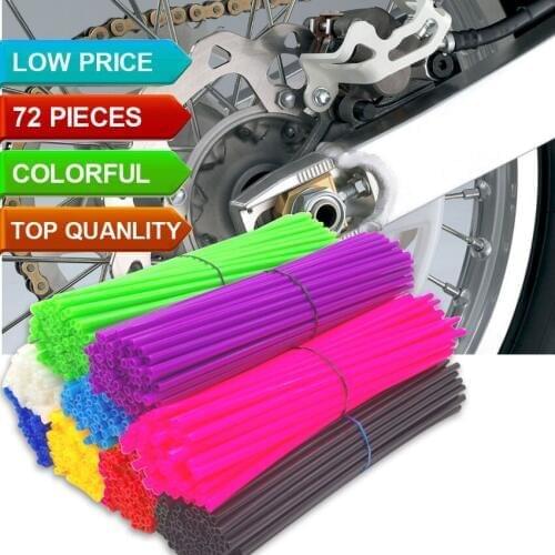 Motorcycle Dirt Bike Wheel Rim Spoke Skins Covers Wrap Tubes Decor Protector Pipe FOR HONDA CRF230 CRF250 CRF450 CRM250 XR250