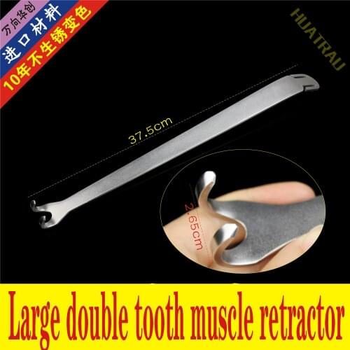 Orthopaedic instruments medical large double tooth muscle retractor joint ligament tissue retractor