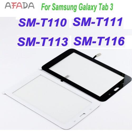 7" Front Glass For Samsung GALAXY Tab 3 T110 SM-T110 T111 Touch Screen T113 T116 Touch Screen Digitizer Replacment