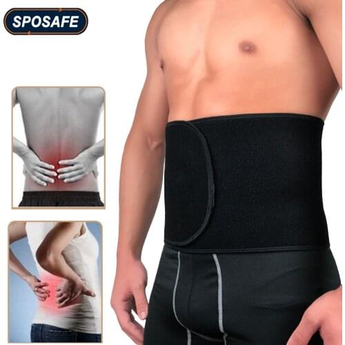 Waist Trimmer Belt Neoprene Abdominal Trainer Back Support Weight Loss Sweat Enhancer Adjustable Belt Slimmer Body Shaper Wrap