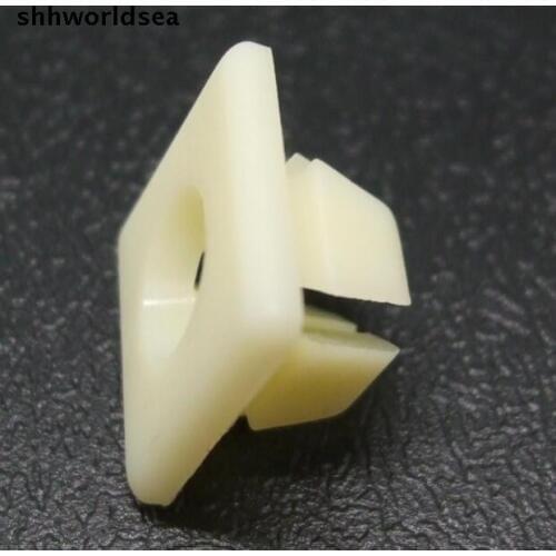 Shhworldsea auto clip fastener #14 screw size for GM 3893980 for car license plate nut