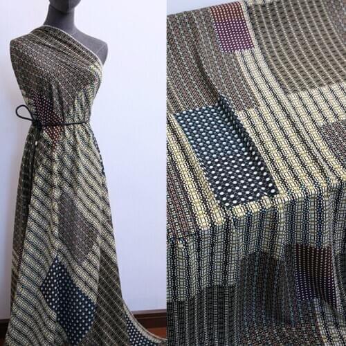 Natural mulberry silk crepe de chine fabric cloth per meter 16mm 138 cm wide shirt dress printed fabric alibaba express