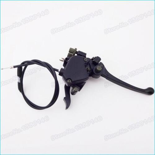 Brake Lever Accelerator With Thumb Throttle & Gas Throttle Cable For 50cc 70cc 90cc 110cc 125cc ATV Quad Motocross