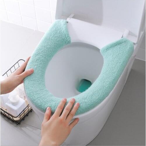 Universal Warm Soft Washable Toilet Seat Cover Mat Home Decor Closestool Mat Seat Case Toilet Lid Cover Accessories