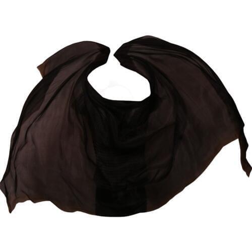 2018 high quality cheap dance veils womens sexy 100% silk belly dance veil wholesale black