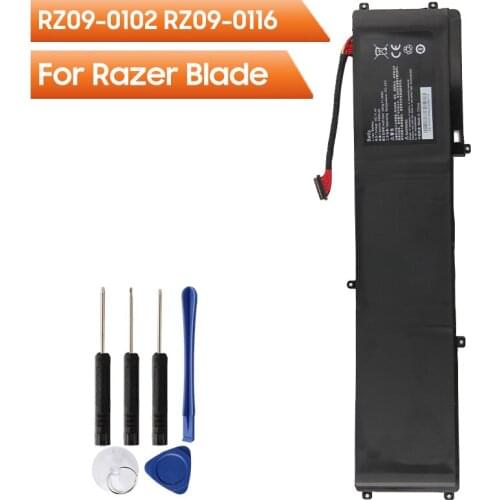 Replacement Laptop Battery RZ09-0102 For Razer Blade RZ09-0102 RZ09-0116 E31 RZ09 14" 2014 2015 6400mAh With Free Tools