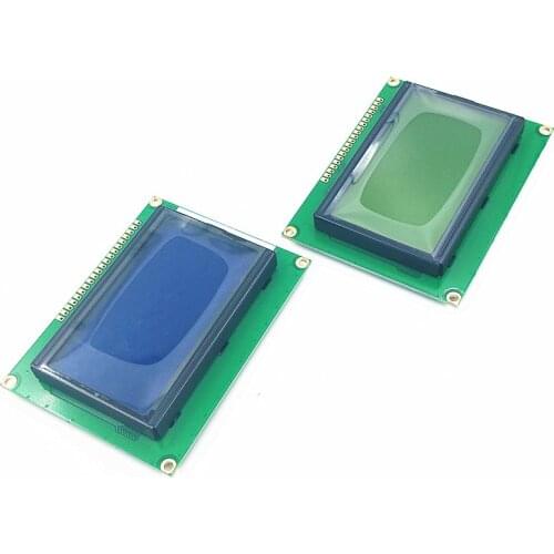 128*64 DOTS Yellow Green LCD module 5V blue screen 12864 LCD with backlight ST7920 Parallel port for arduino raspberry pi