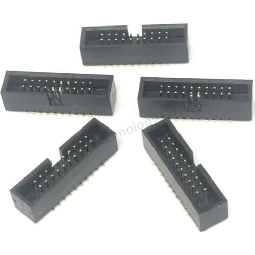 5pcs SMT 20 PIN 1.27MM pitch MALE SOCKET straight idc box headers PCB CONNECTOR DOUBLE ROW SMD 2x10PIN 2X10 20P DC3 HEADER