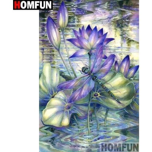 HOMFUN Full Square/Round Drill 5D DIY Diamond Painting "Silk flower" Embroidery Cross Stitch 3D Home Decor Gift A11089
