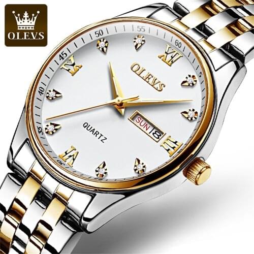 OLEVS Mens Quartz Watch Business Dress Waterproof Mens Watchs Luxury Sports Men Wristwatch Man Gifts Fashion Sport Casual Clock