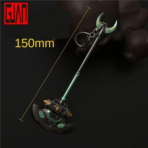 Watch pioneer game surrounding Reinhardt moon shovel weapon model all metal crafts ornaments