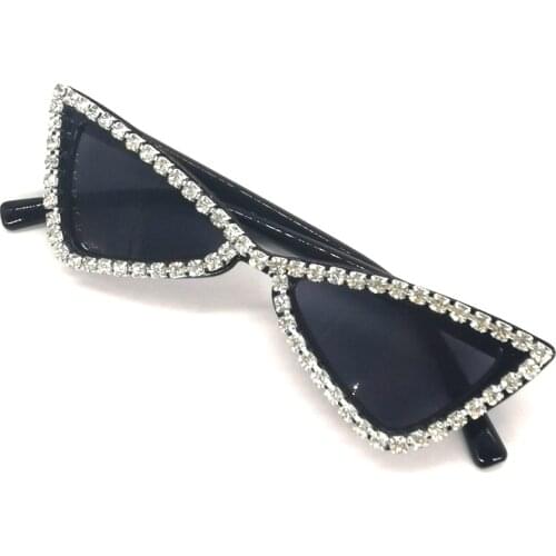 ZAOLIHU Baby Cat Eye Sunglasses Small Kids Shades Diamond DIY Eyewear Black Girls Eyeglasses Gorgeous Gafas De Sol Glasses