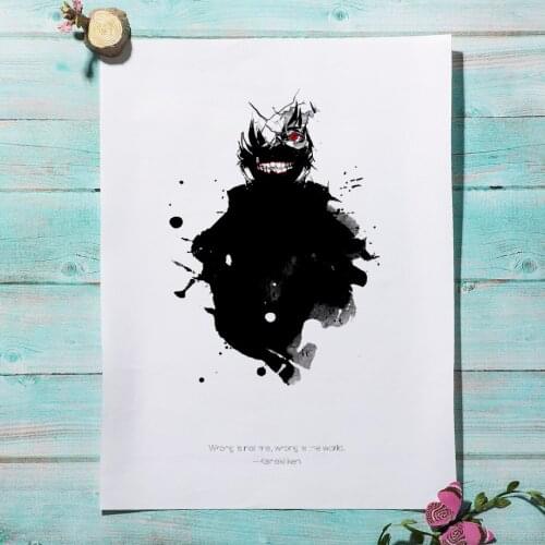 Home Decoration Wall Art Canvas Painting Tokyo Ghoul Anime Nordic Simple Style Poster HD Printed Modular Pictures For Bedroom
