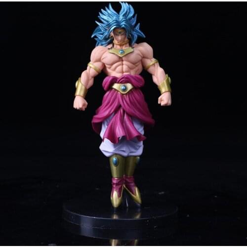 22cm Blue Hair Brolies PVC Action Figure Z Budokai Model Figma DBZ Toys Birthday Gift For Children Home Decor