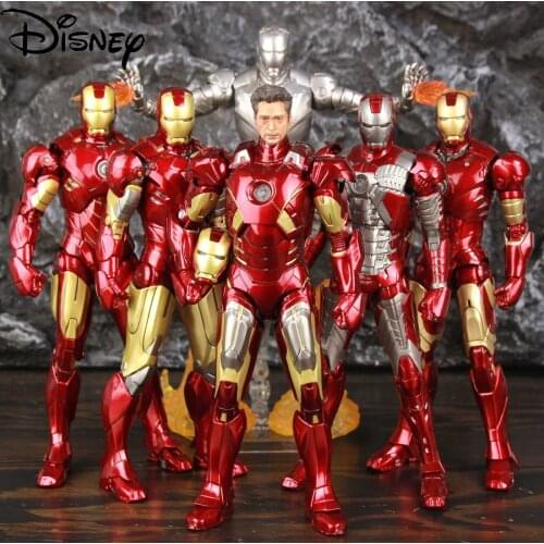 Disney Marvel Iron Man MK2 MK3 MK4 MK5 MK6 MK7 7-inch Movie Action Figure Iron Man Mark III Mark 2 3 4 5 6 7 Figures
